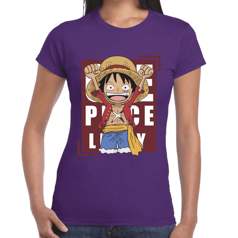 Playera Luffy One Piece Algodón Premium #1111