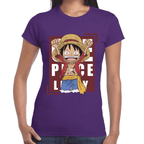 Playera Luffy One Piece Algodón Premium #1111