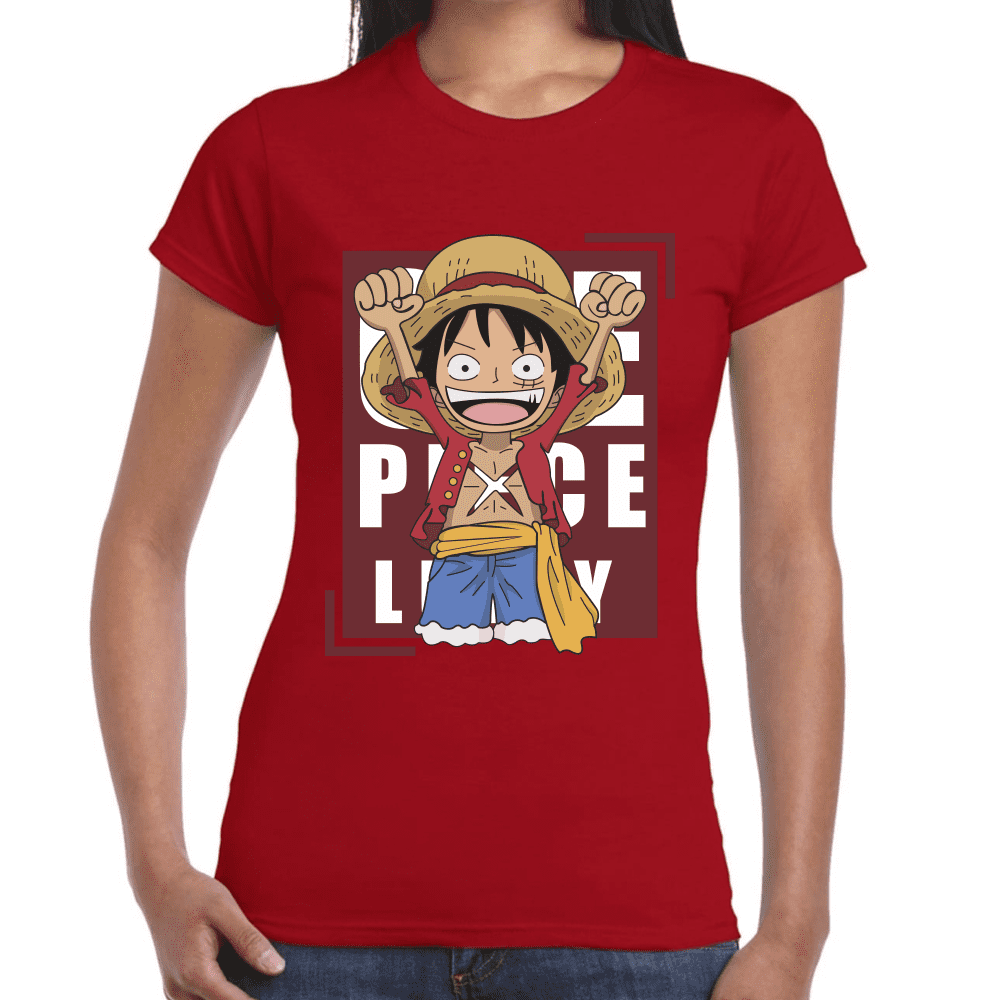Playera Luffy One Piece Algodón Premium #1111