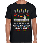 Playera Mario Bros Navidad Bowser Algodón Premium #1113