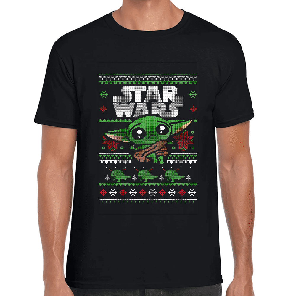 Playera The Child Grogu Navidad Star Wars Algodón Premium #1118