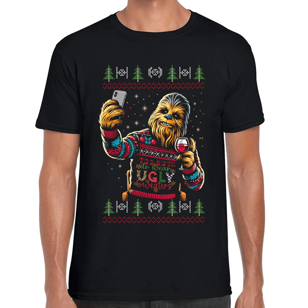 Playera Chewbacca Navidad Star Wars Algodón Premium #1122