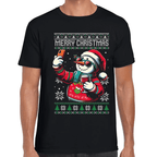 Playera Muñeco De Nieve Navidad Algodón Premium #1128