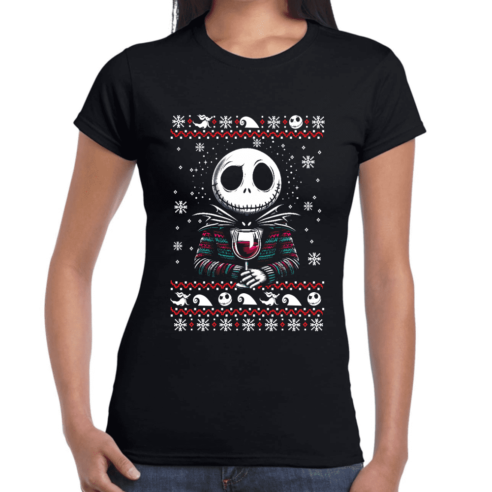 Playera Jack Skellington Navidad Algodón Premium #1130 Imagen secundaria del producto