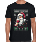 Playera Santa Claus Navidad Algodón Premium #1131