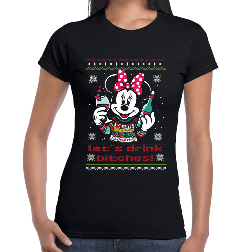 Playera Minnie Mouse Navidad Algodón Premium #1135