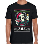 Playera Mickey Mouse Navidad Algodón Premium #1136