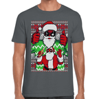 Playera Santa Deadpool Navidad Algodón Premium #1140