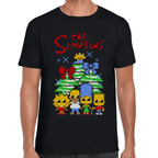 Playera The Simpsons Navidad Algodón Premium #1141