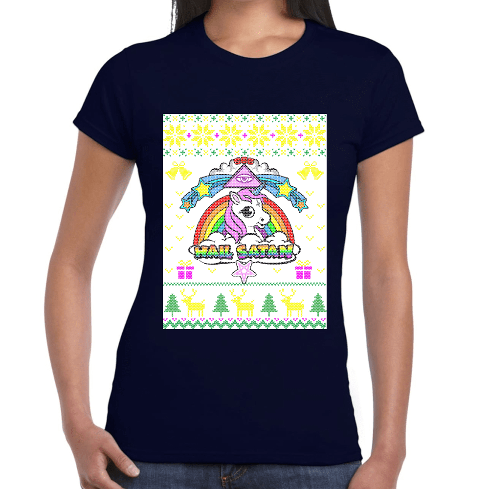 Playera Unicornio Navidad Algodón Premium #1143