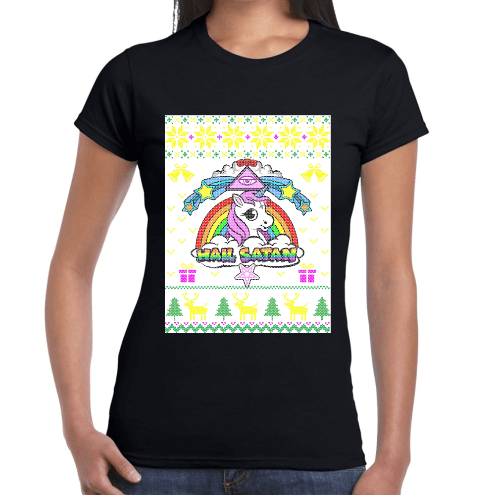 Playera Unicornio Navidad Algodón Premium #1143