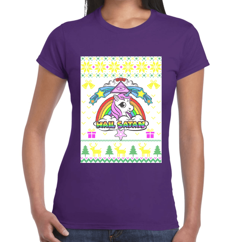 Playera Unicornio Navidad Algodón Premium #1143