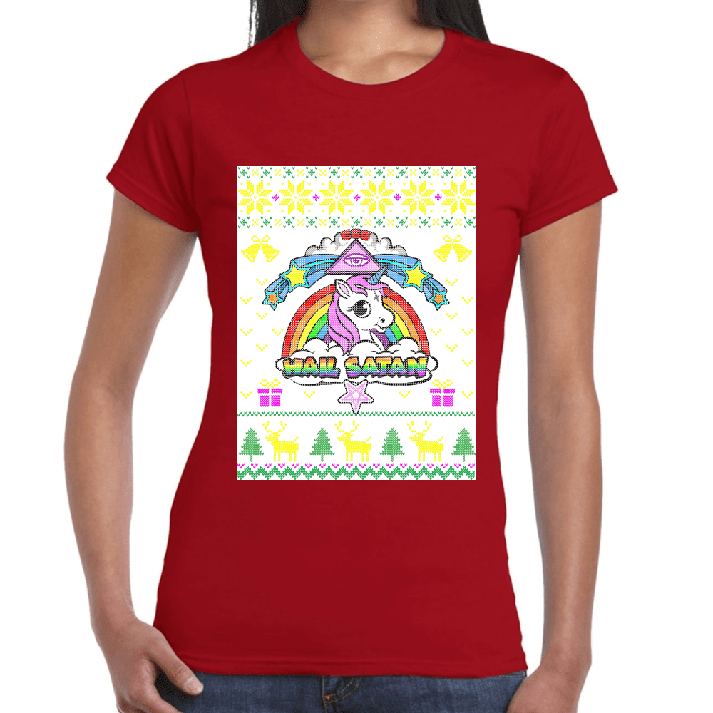 Playera Unicornio Navidad Algodón Premium #1143
