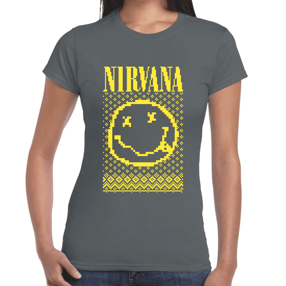 Playera Nirvana Navidad Algodón Premium #1144