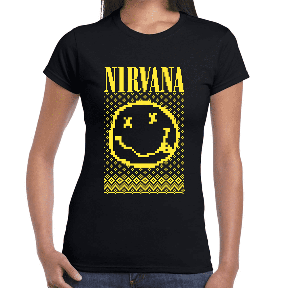 Playera Nirvana Navidad Algodón Premium #1144