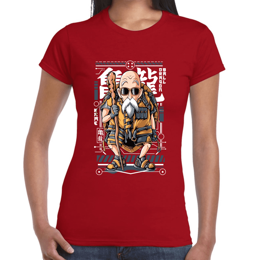 Playera Maestro Roshi Dragon Ball Algodón Premium #1145
