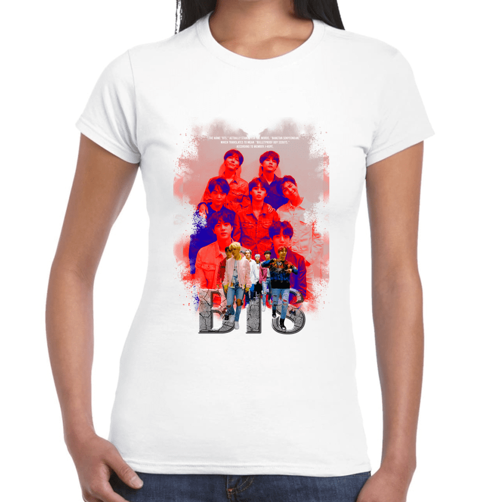 Playera BTS Algodón Premium #1174 Imagen secundaria del producto