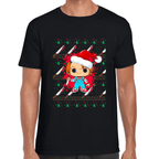 Playera Chucky Navidad  Algodón Premium #1190