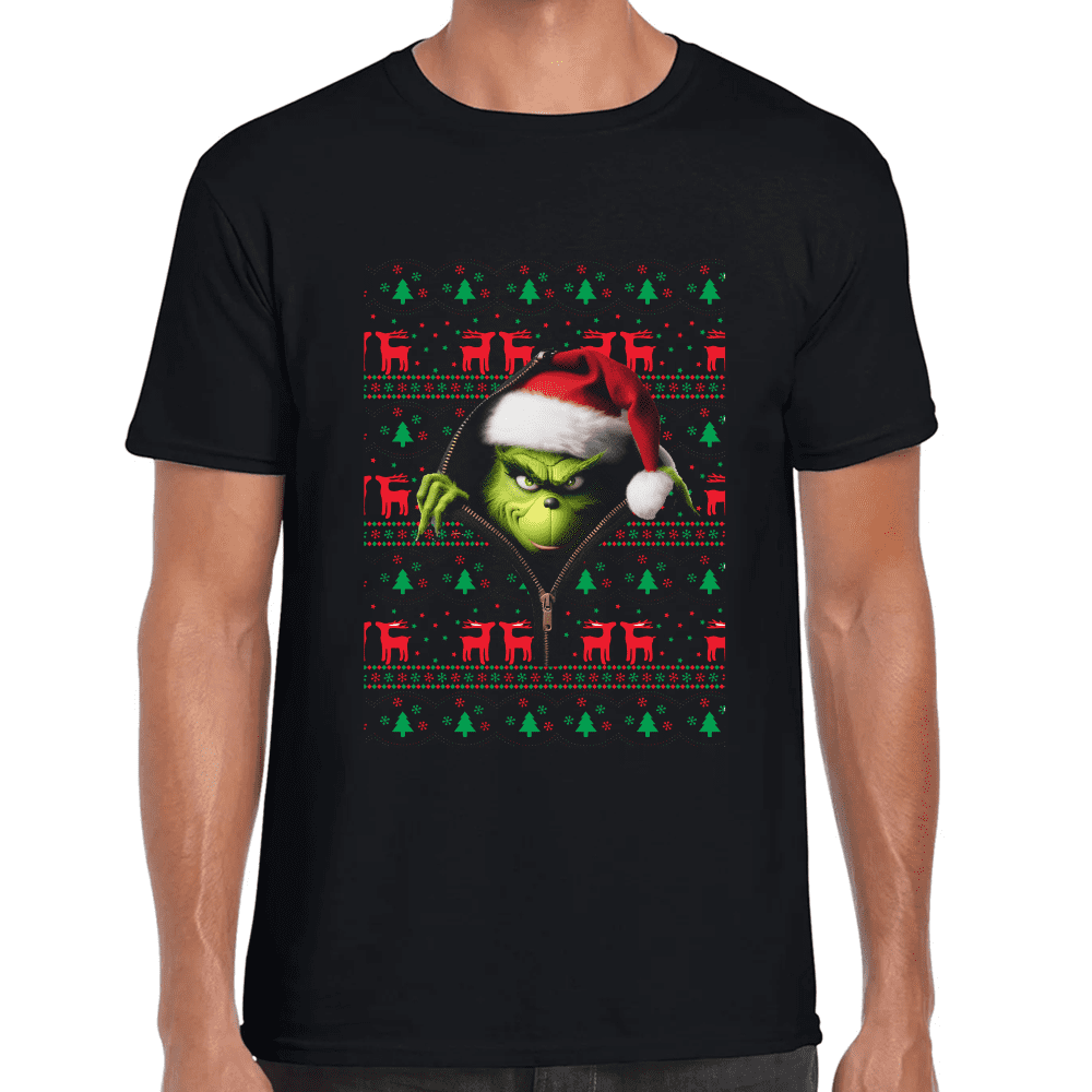 Playera Grinch Navidad Algodón Premium #1191