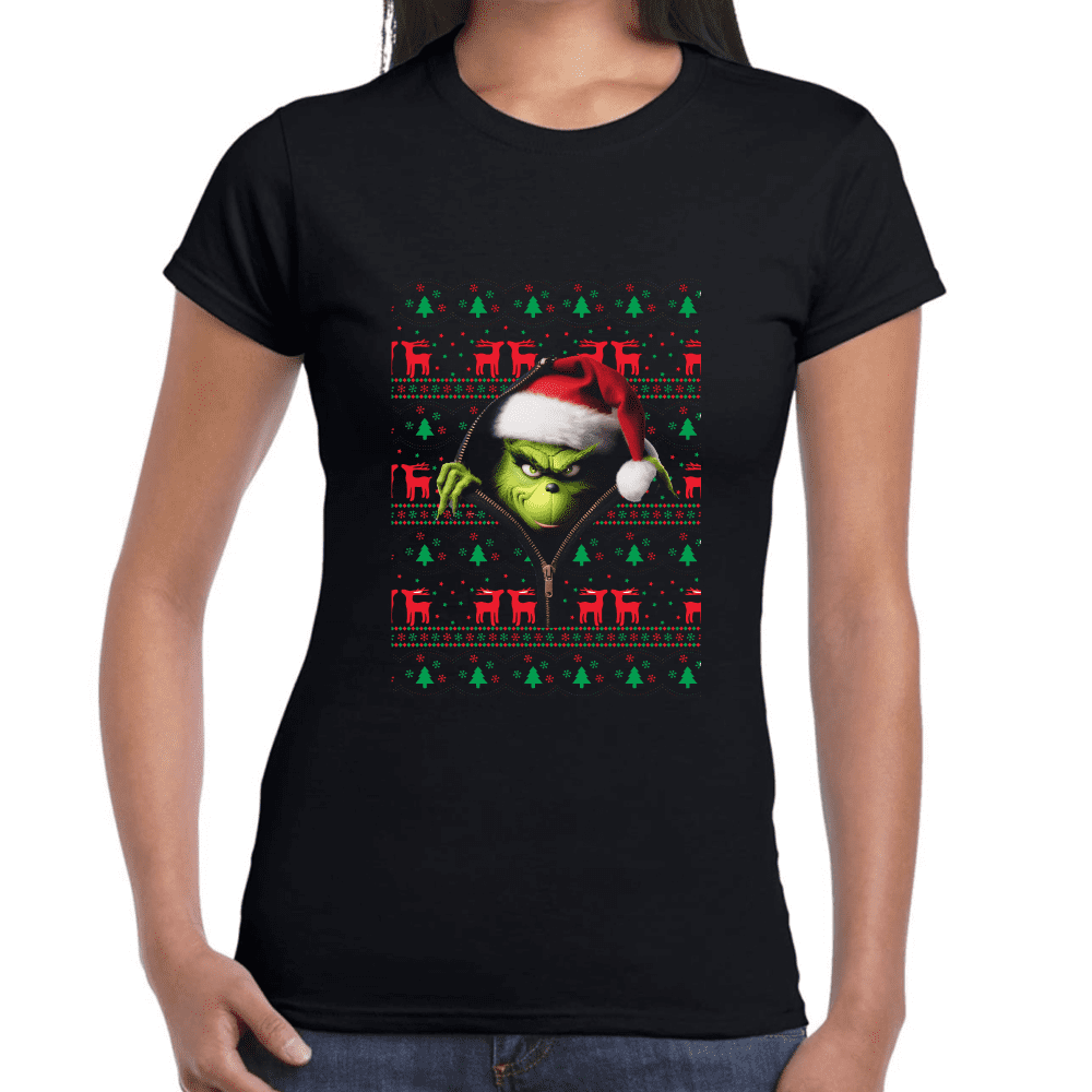 Playera Grinch Navidad Algodón Premium #1191