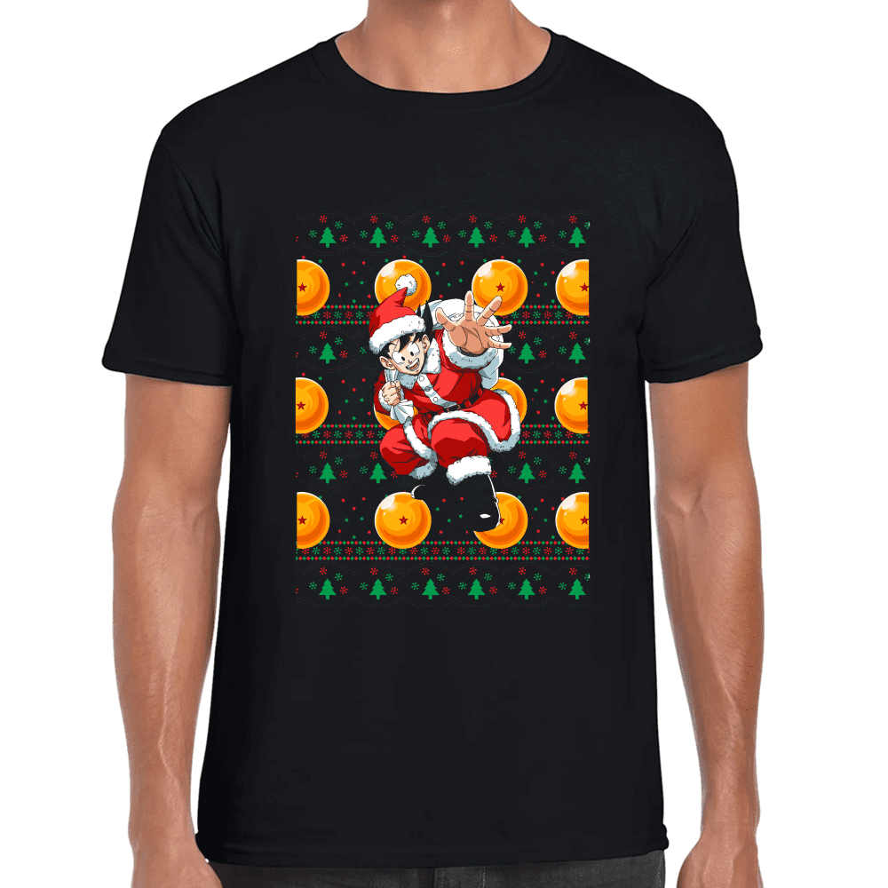 Playera Goku Navidad Algodón Premium #1194