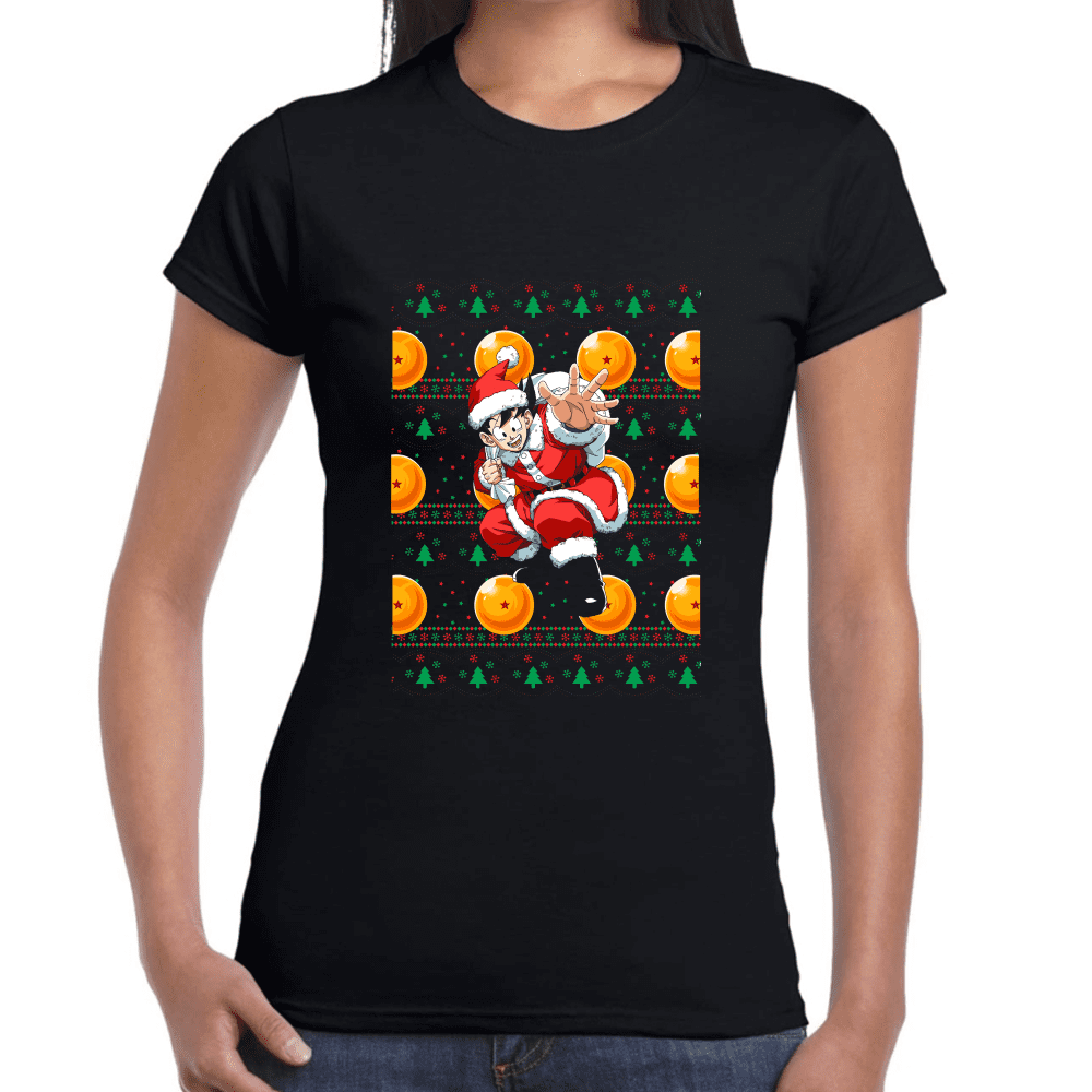 Playera Goku Navidad Algodón Premium #1194