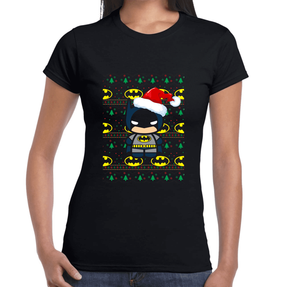Playera Batman Navidad Algodón Premium #1196 Imagen secundaria del producto