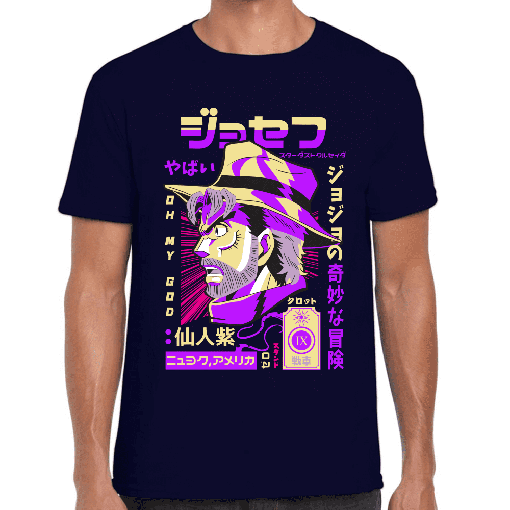 Playera Jojo's Joseph Joestar Algodón Premium #1026