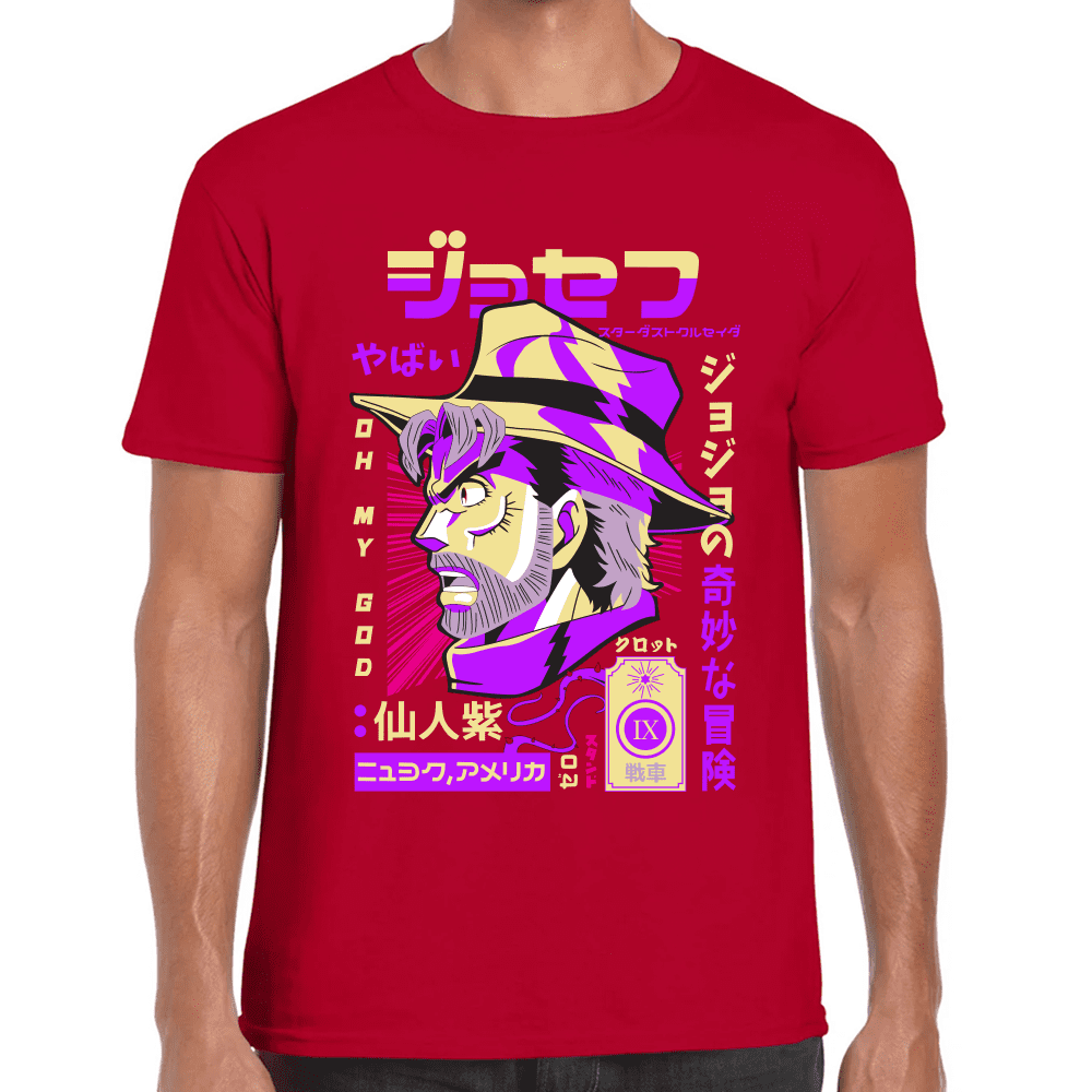 Playera Jojo's Joseph Joestar Algodón Premium #1026