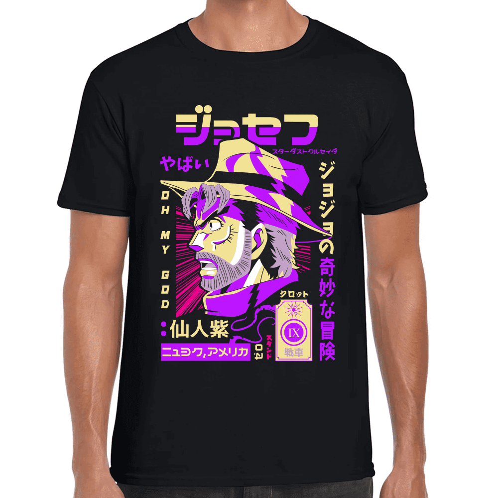 Playera Jojo's Joseph Joestar Algodón Premium #1026