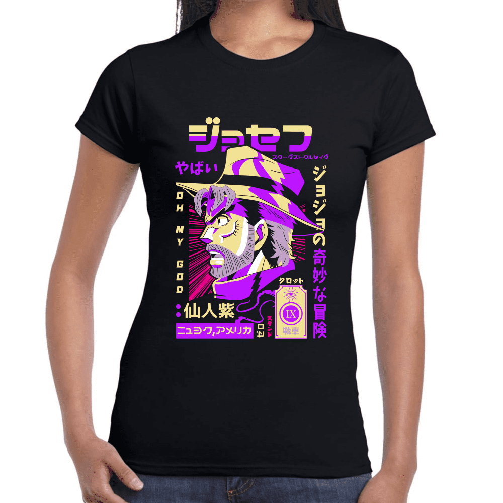 Playera Jojo's Joseph Joestar Algodón Premium #1026