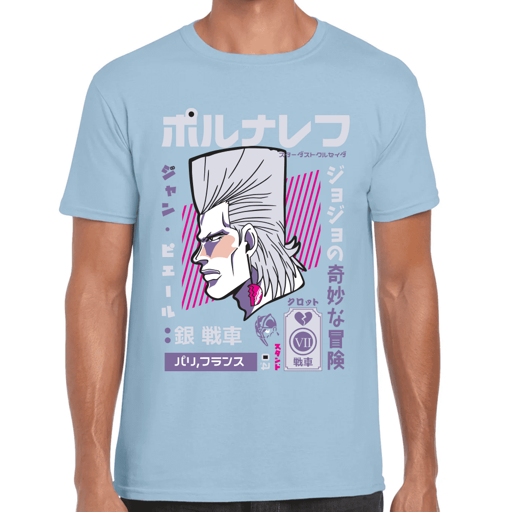 Playera Jojo's Jean Polnareff Algodón Premium #1208