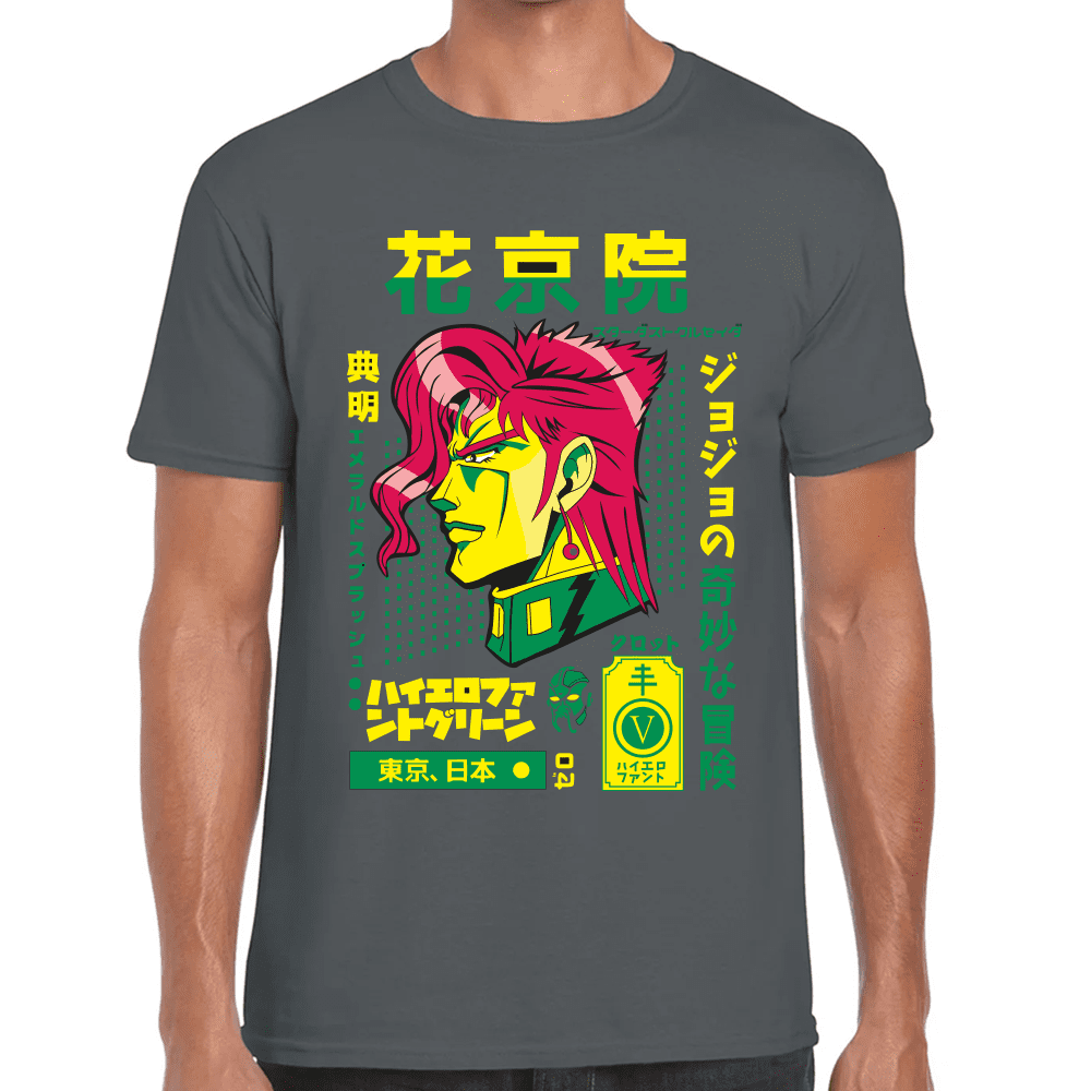Playera Jojo's Noriaki Kakyoin Algodón Premium #1209