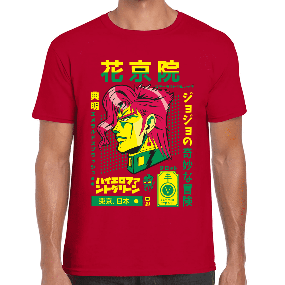 Playera Jojo's Noriaki Kakyoin Algodón Premium #1209