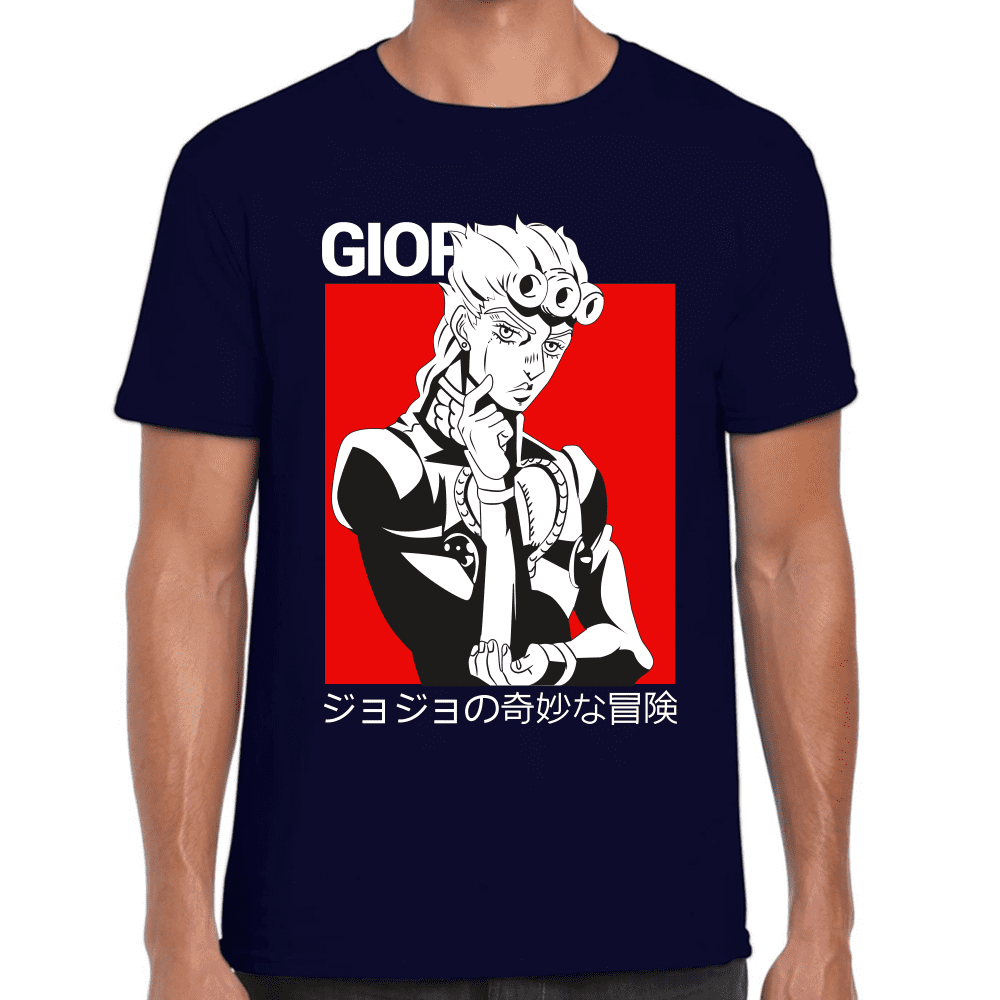 Playera Jojo's Giorno Giovanna Algodón Premium #1213
