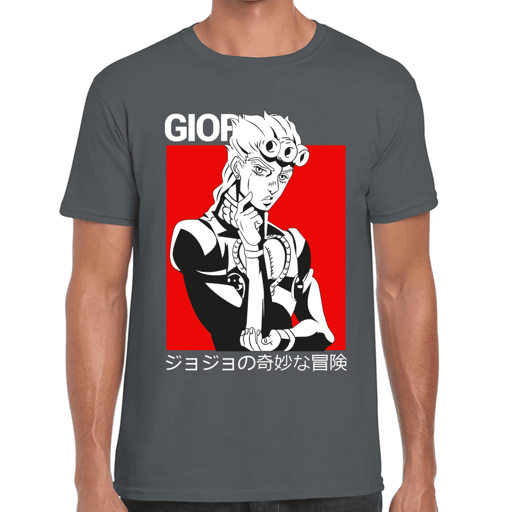 Playera Jojo's Giorno Giovanna Algodón Premium #1213
