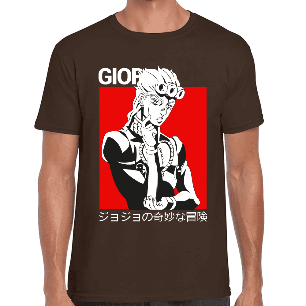 Playera Jojo's Giorno Giovanna Algodón Premium #1213