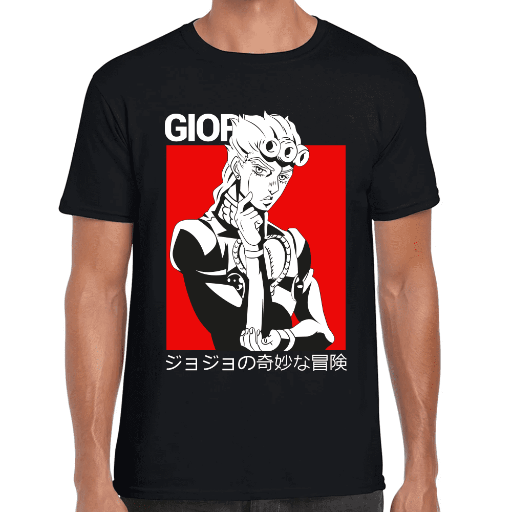 Playera Jojo's Giorno Giovanna Algodón Premium #1213