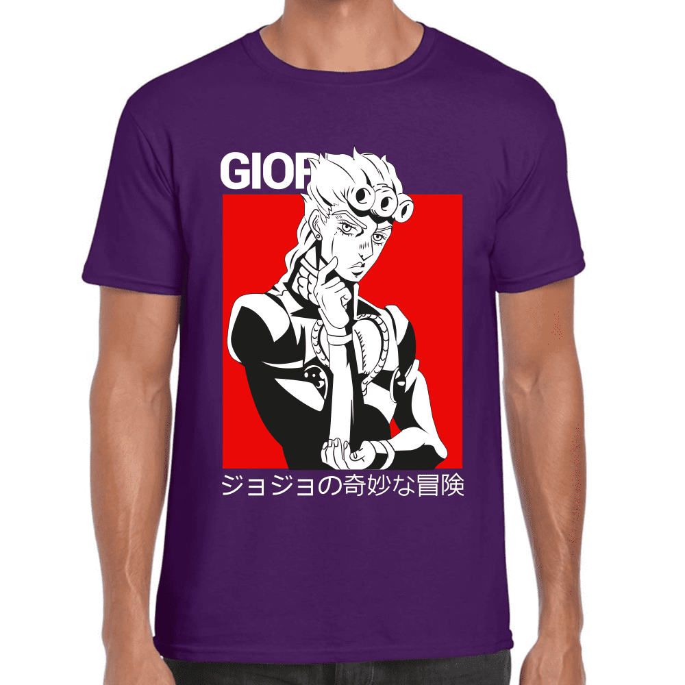 Playera Jojo's Giorno Giovanna Algodón Premium #1213