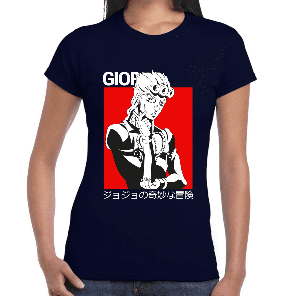 Playera Jojo's Giorno Giovanna Algodón Premium #1213
