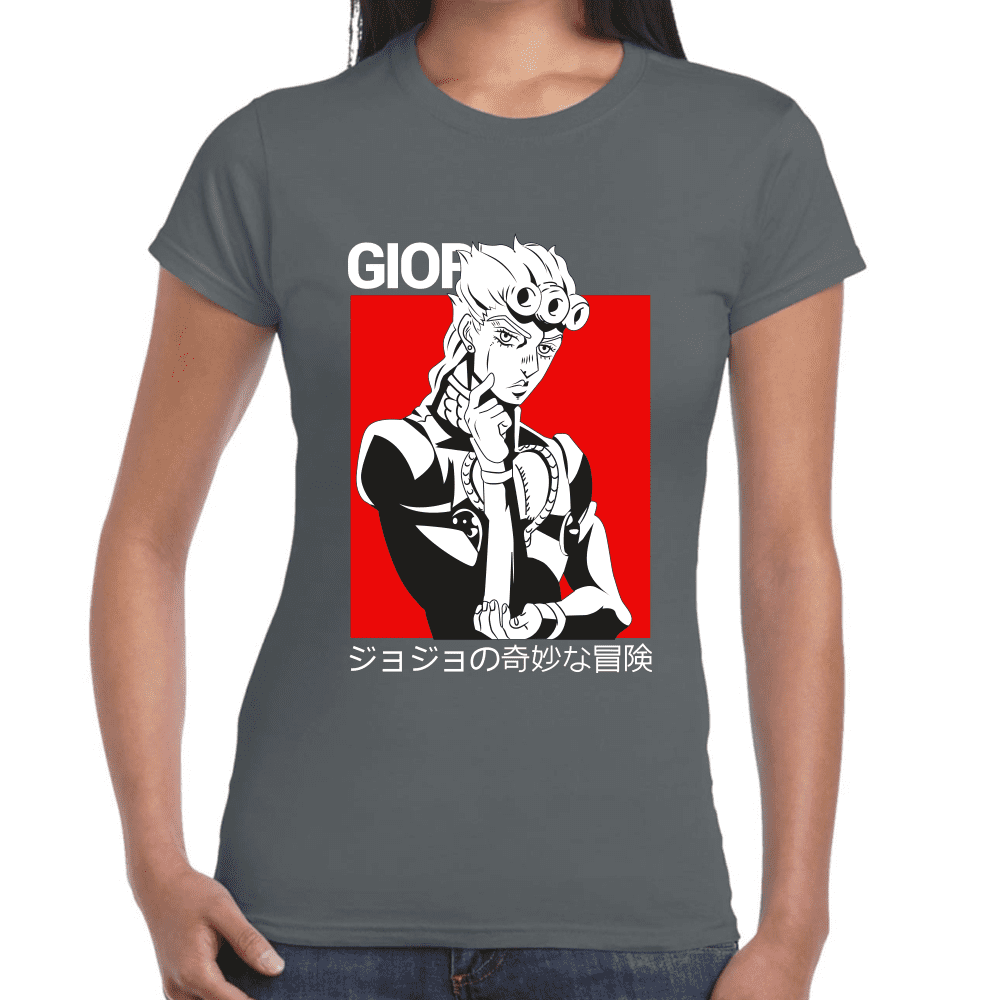 Playera Jojo's Giorno Giovanna Algodón Premium #1213