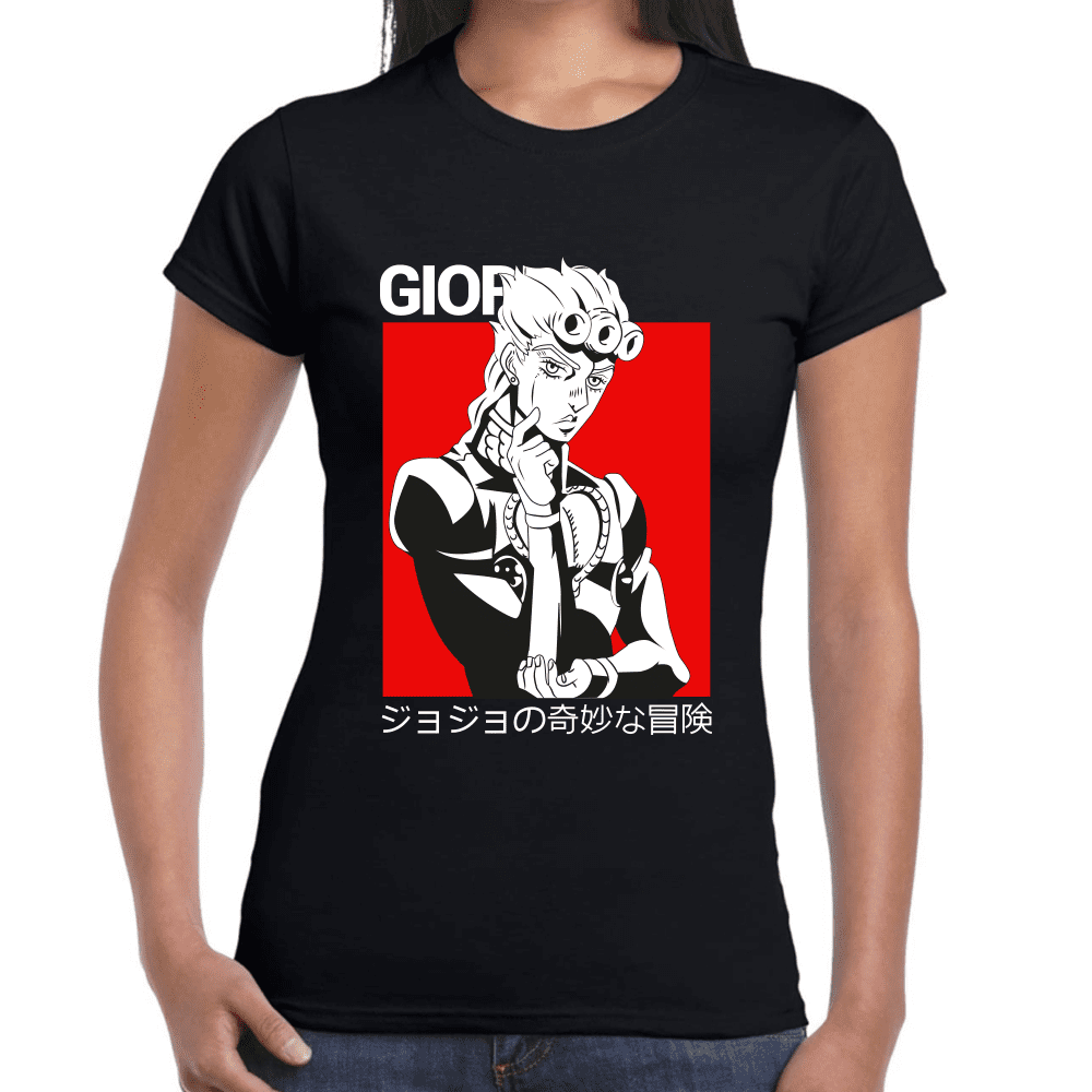 Playera Jojo's Giorno Giovanna Algodón Premium #1213