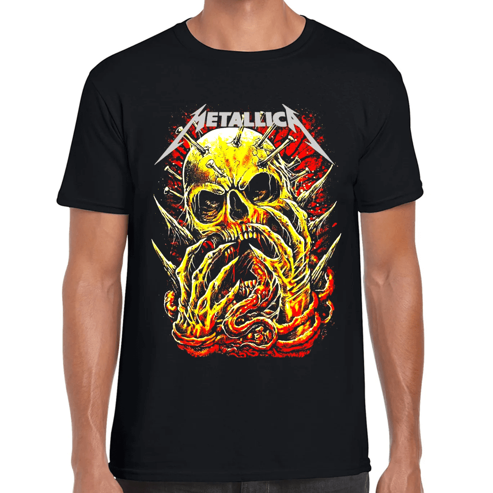 Playera Metallica Algodón Premium #1223 Imagen principal del producto