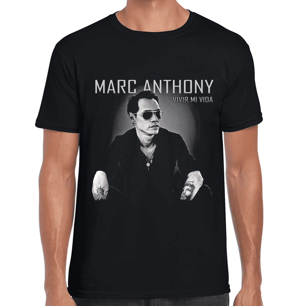 Playera Marc Anthony Vivir mi vida Algodón Premium #1226
