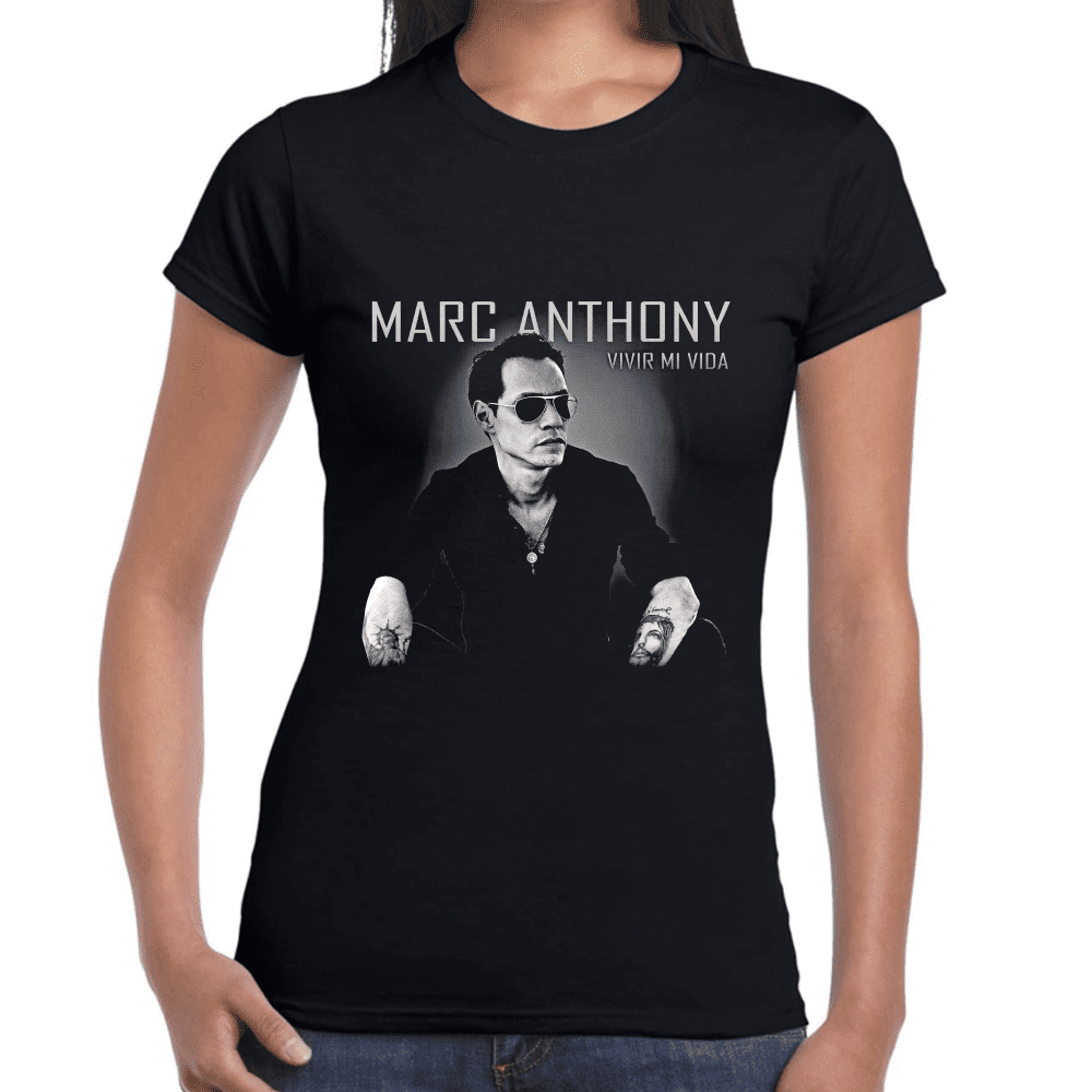 Playera Marc Anthony Vivir mi vida Algodón Premium #1226
