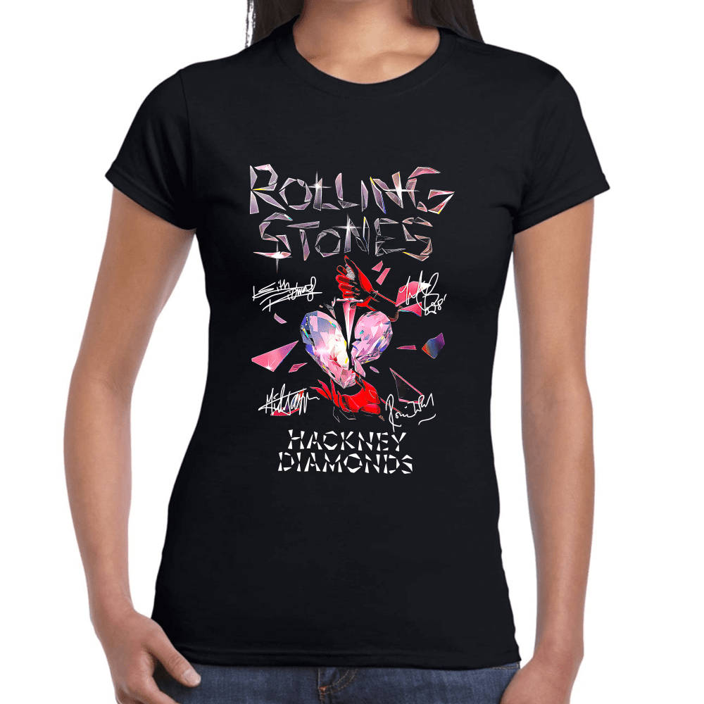 Playera The Rolling Stones Hackney Diamonds Algodón Premium #1228 Imagen secundaria del producto