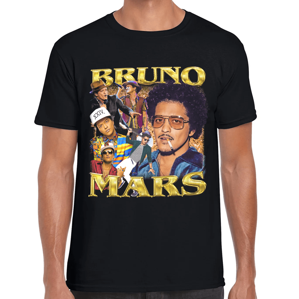 Playera Bruno Mars Algodón Premium #1233 Imagen principal del producto