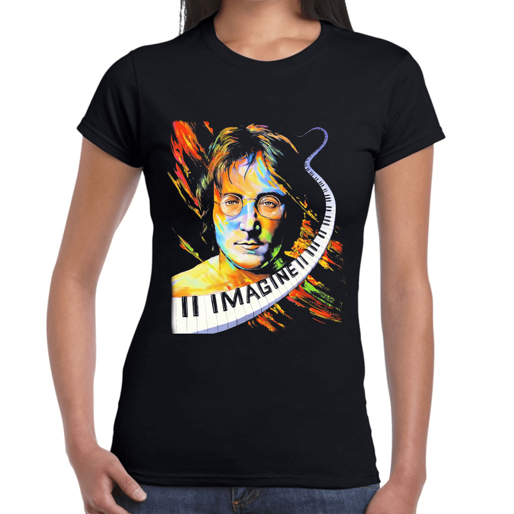 Playera John Lennon Imagine Algodón Premium #1236