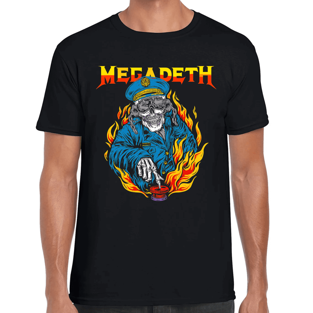 Playera Megadeth Algodón Premium #1248