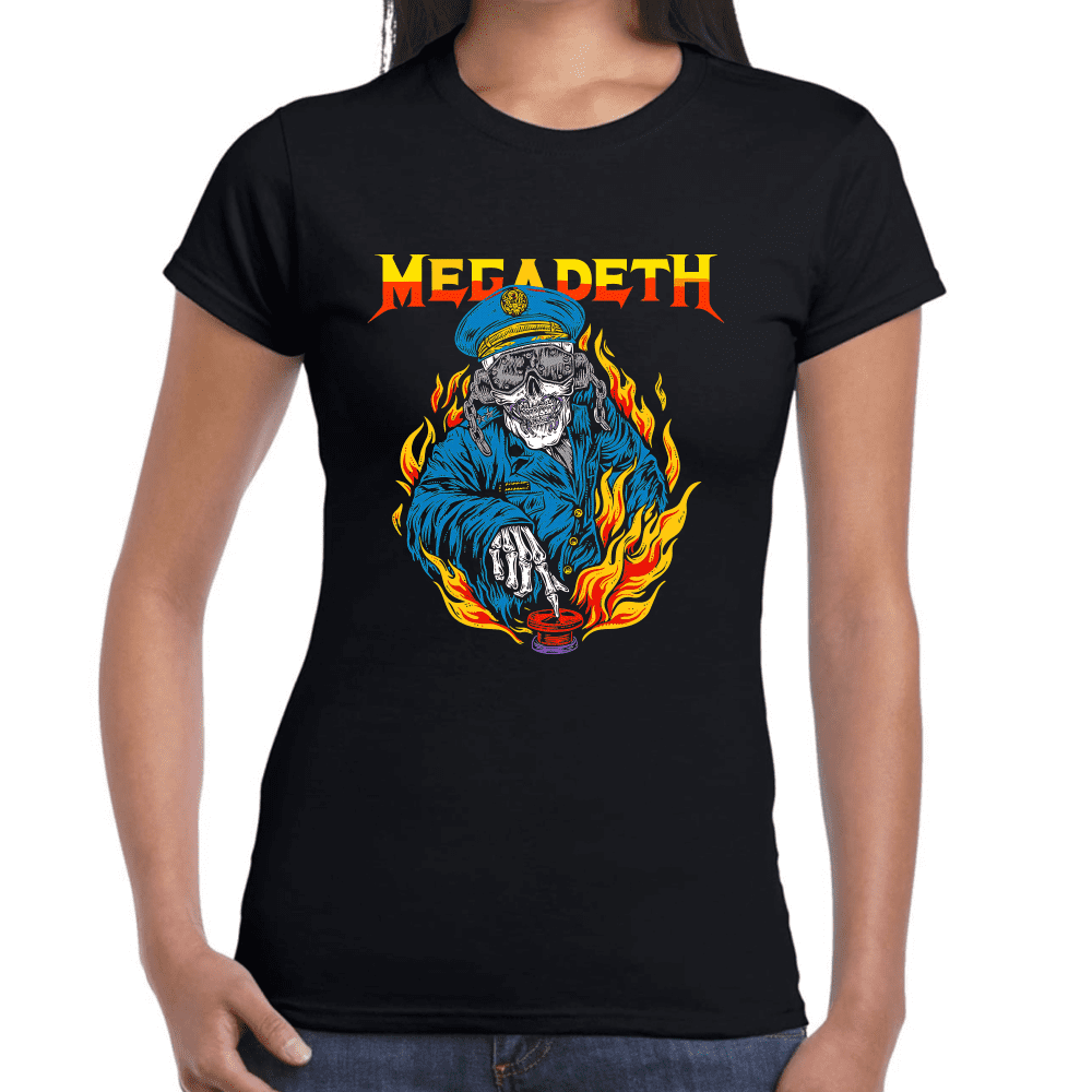 Playera Megadeth Algodón Premium #1248